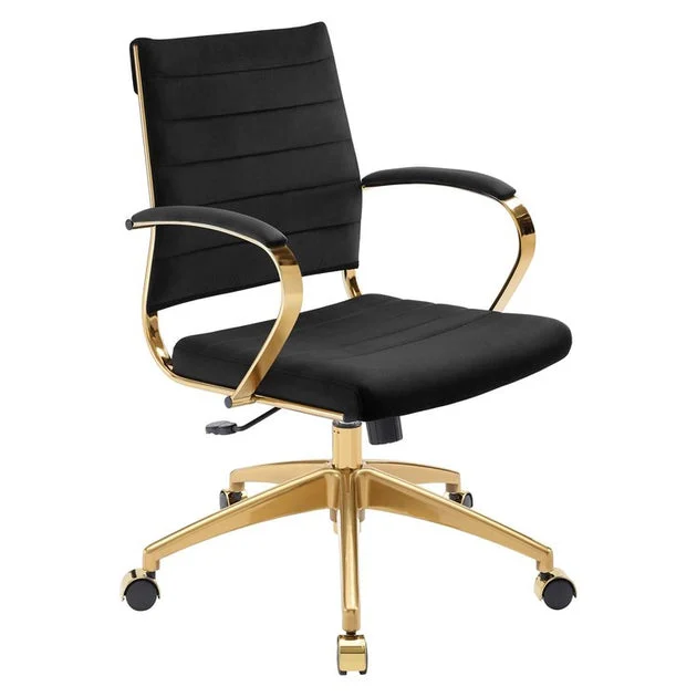 Jive Mid-Back Performance Velvet Office Chair