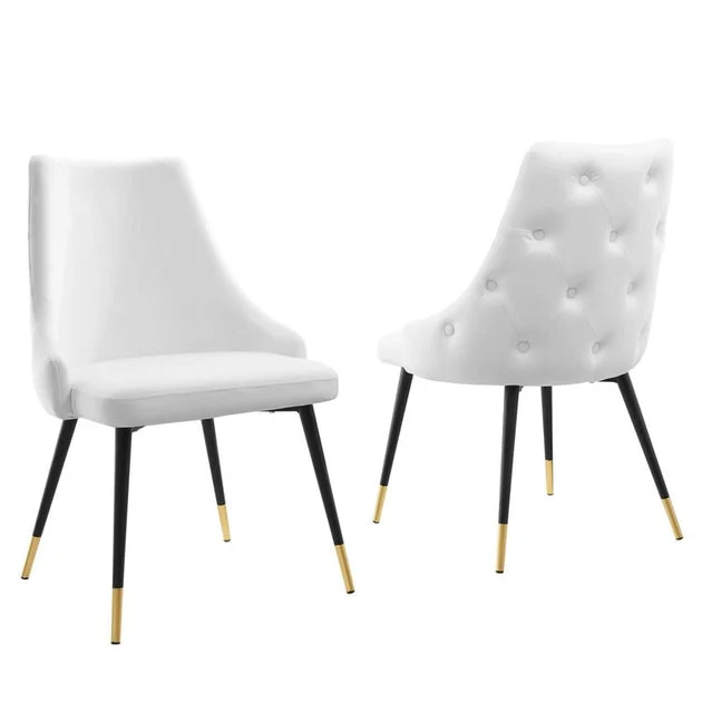 Adorn Performance Velvet Dining Side Chairs Set of 2