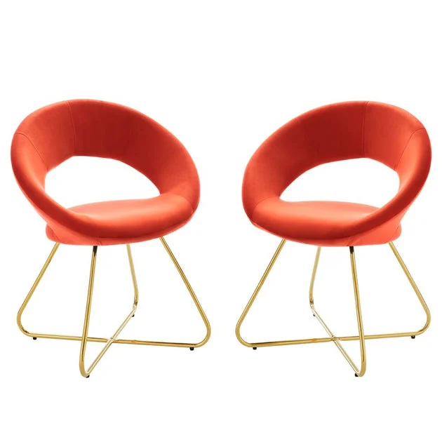 Nouvelle Performance Velvet Dining Chairs Set of 2