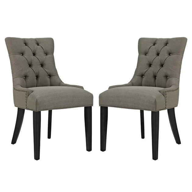 Regent Fabric Dining Side Chairs Set of 2
