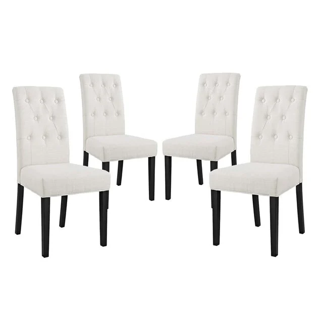 Confer Fabric Dining Side Chairs Set of 4