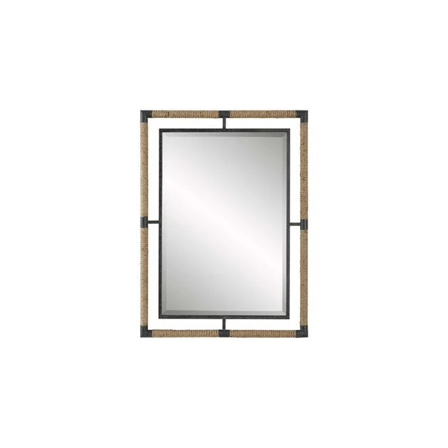 Melville Iron and Rope Wall Mirror