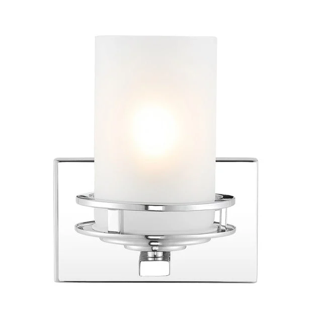 Fairfax Single-Light Bathroom Wall Sconce - Chrome