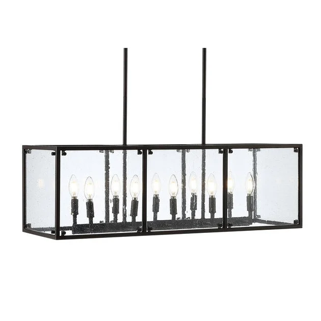 Paysan Ten-Light LED Linear Pendant - Oil Rubbed Bronze