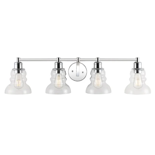 Manhattan Four-Light LED Bathroom Vanity Fixture - Chrome