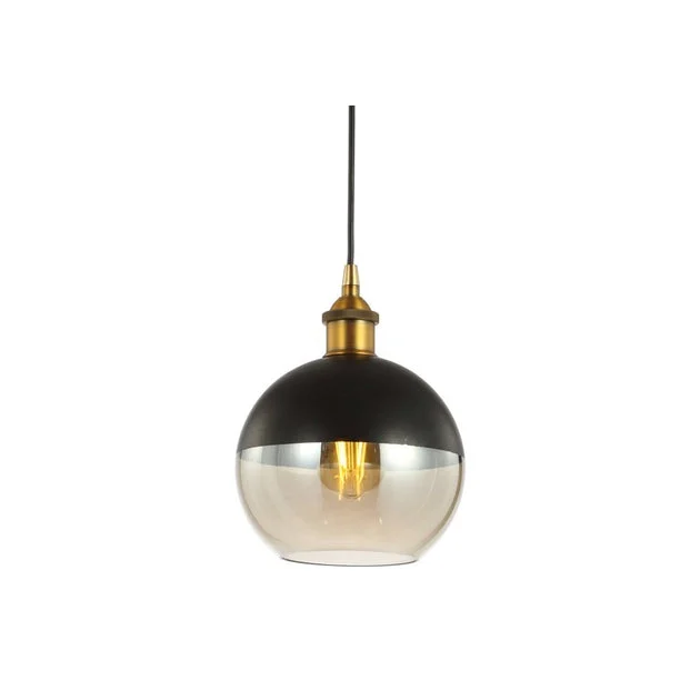 Nixon Single-Light LED Pendant - Brass Gold and Black