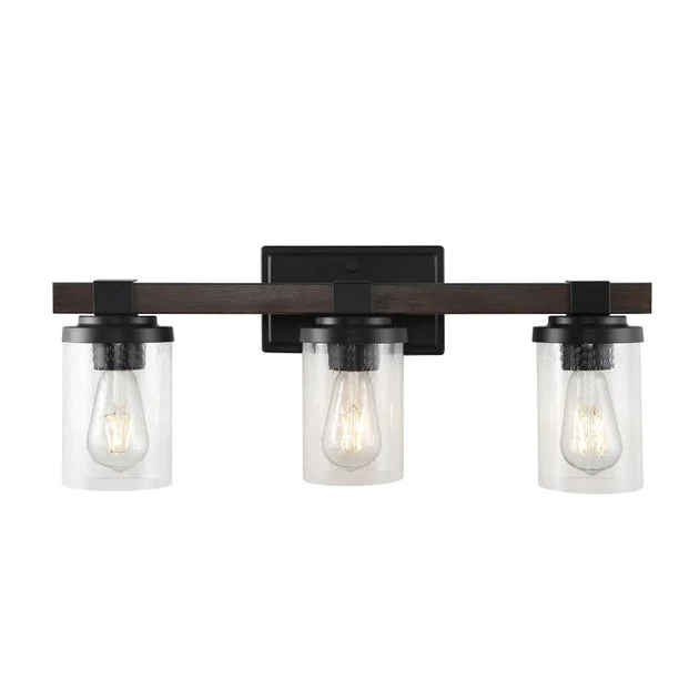 Bungalow Three-Light LED Bathroom Vanity Fixture - Oil Rubbed Bronze