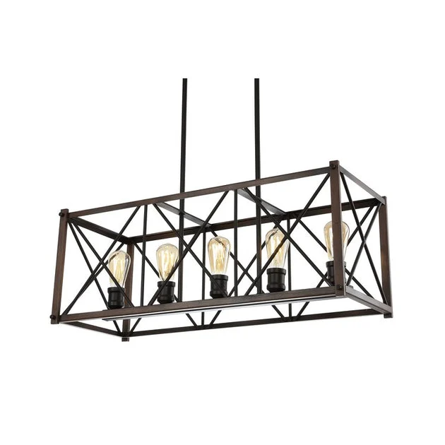 Galax Five-Light LED Linear Pendant - Oil Rubbed Bronze