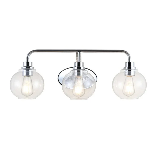 Sandrine Three-Light LED Bathroom Vanity Fixture - Chrome