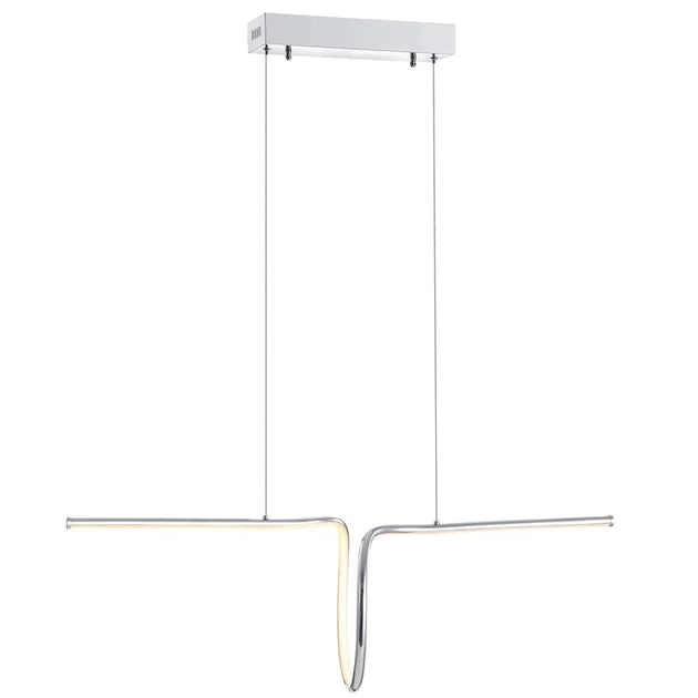 Ali 34.5' LED Linear Pendant - Chrome