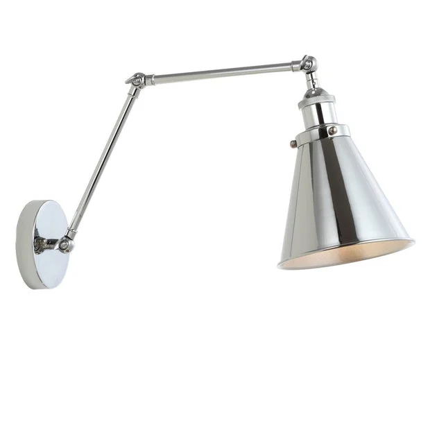 Rover Single-Light LED Adjustable Arm Wall Sconce - Chrome