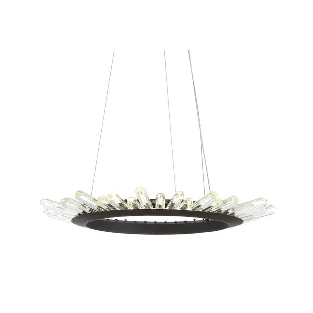 Elsa LED Pendant - Black and Clear