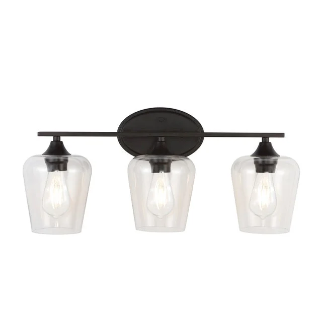 Jayne Three-LED Light Bathroom Vanity Fixture - Oil Rubbed Bronze