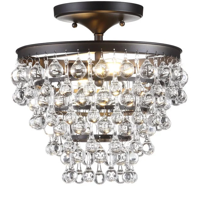 Toronto Two-Light Semi-Flush Mount Ceiling Fixture - Oil Rubbed Bronze