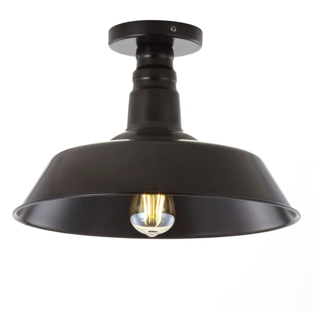 Cassidy Single-Light Semi-Flush Mount Ceiling Fixture - Oil Rubbed Bronze