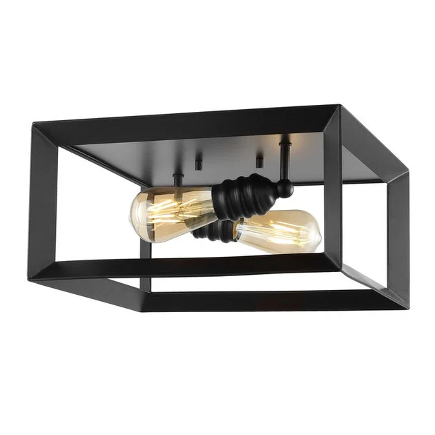 Marfa Two-Light LED Flush Mount Ceiling Fixture - Oil Rubbed Bronze