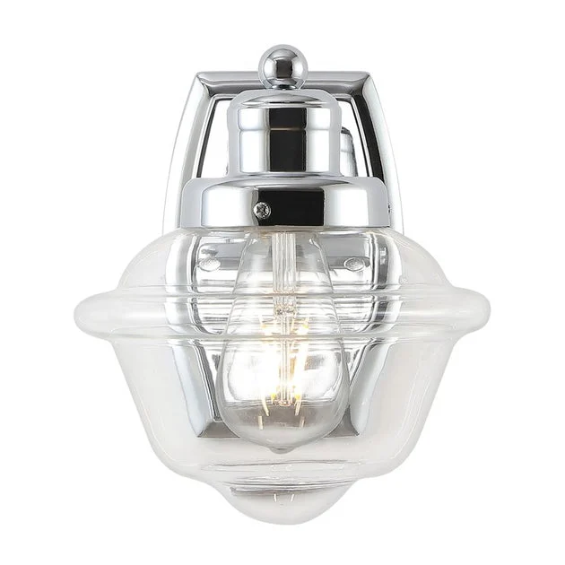 Orleans Single-Light LED Bathroom Wall Sconce - Chrome