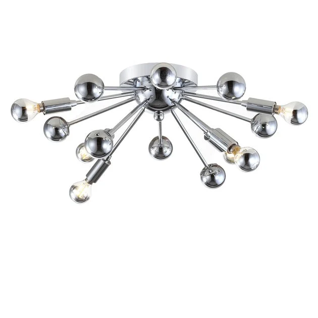 Copernicus Seven-Light LED Flush Mount Ceiling Fixture - Chrome