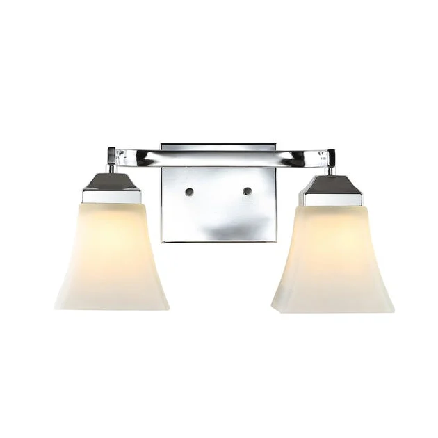 Staunton Two-Light Bathroom Vanity Fixture - Chrome