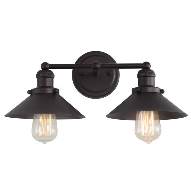 July Two-Light Bathroom Vanity Fixture - Oil Rubbed Bronze