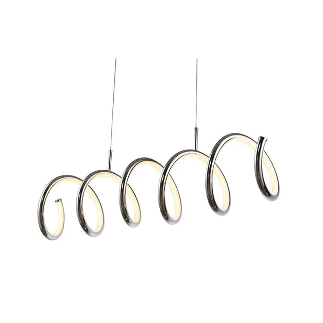 Ali 31' LED Linear Pendant - Chrome