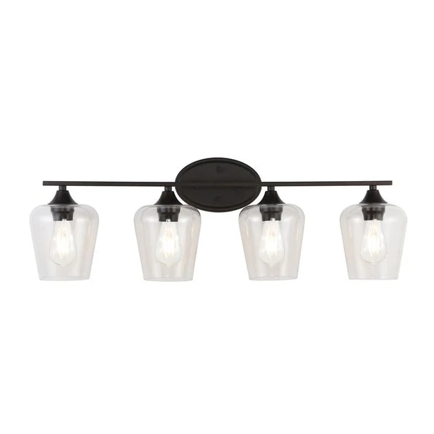 Jayne Four-LED Light Bathroom Vanity Fixture - Oil Rubbed Bronze