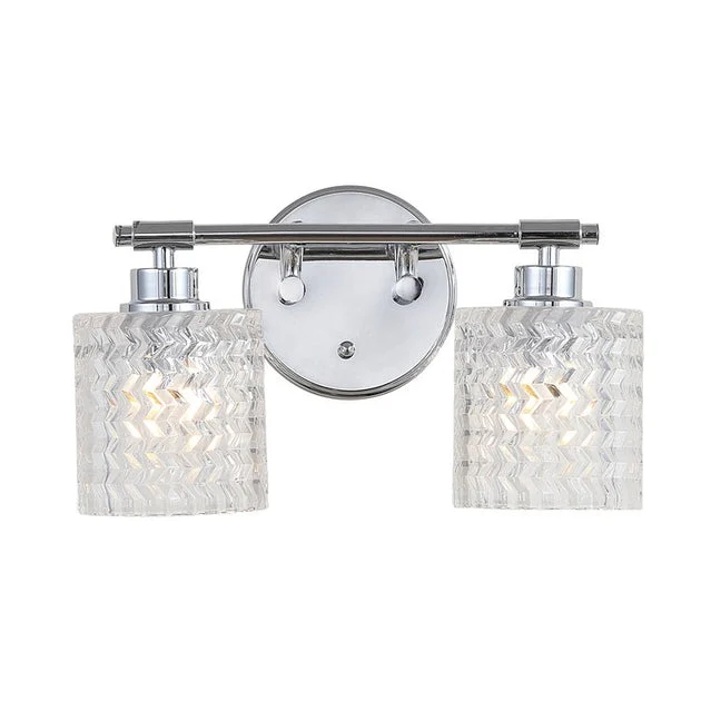 Spaulding Two-Light LED Bathroom Vanity Fixture - Chrome