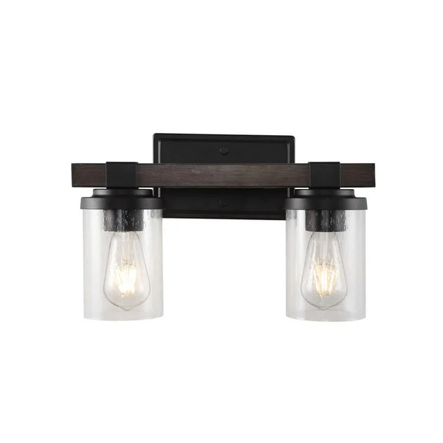 Bungalow Two-Light LED Bathroom Vanity Fixture - Oil Rubbed Bronze