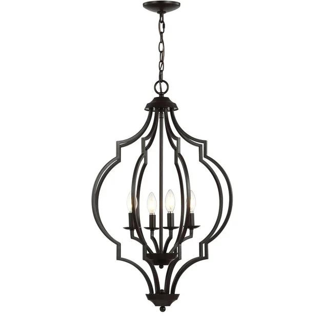 Selema Four-Light Pendant - Oil Rubbed Bronze