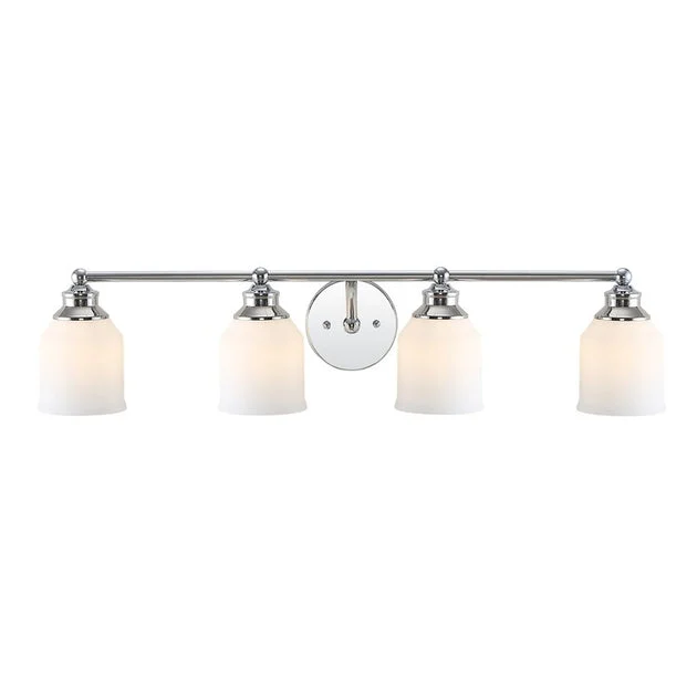 Lydia Four-Light Bathroom Vanity Fixture - Chrome