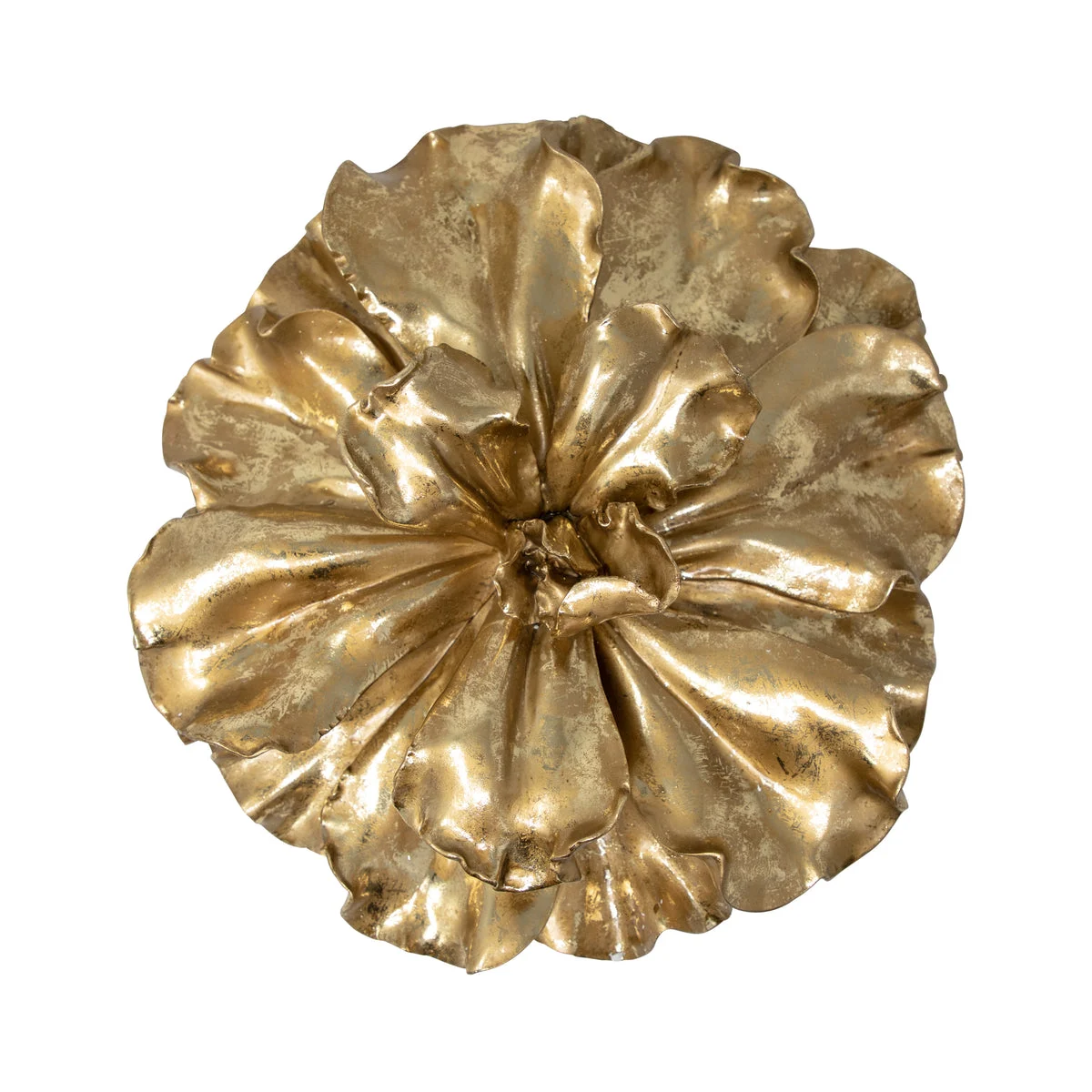 Sagebrook Home Gold Wall Flower 15.5``