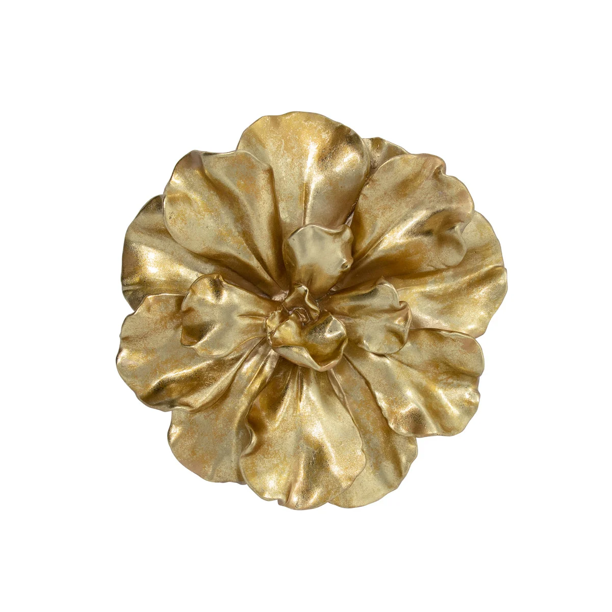 Sagebrook Home Gold Wall Flower 10``