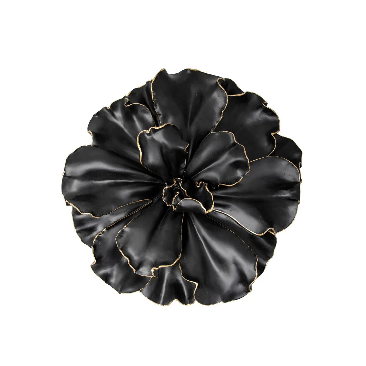 Sagebrook Home 11130-03 10" Black Gold Wall Flower