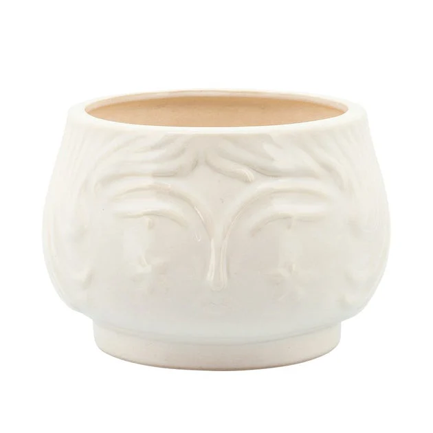 7" Grandma Planter - White