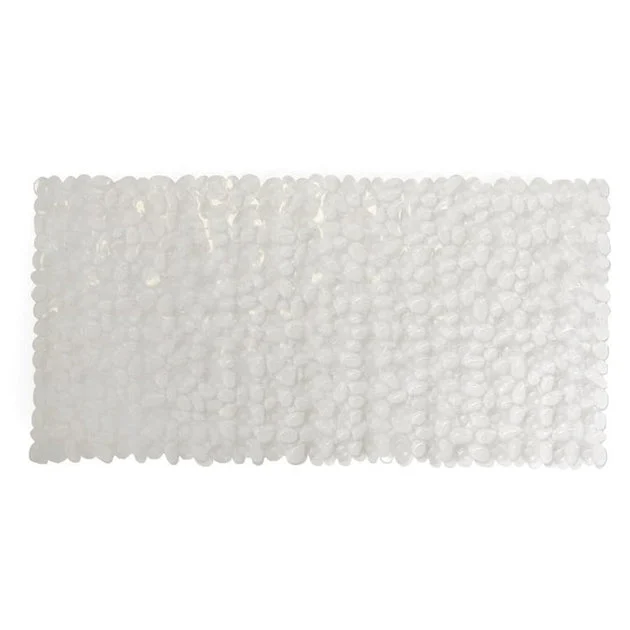Pebble 17.7" x 35.85" Oversized PVC Tub Mat - Clear