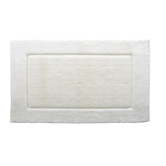 Prima 21" x 34" Super-Soft Cotton Bath Mat - Creme