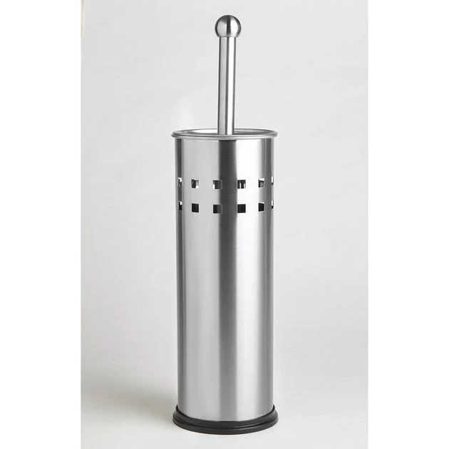 Vista Toilet Brush with Holder - Satin Chrome