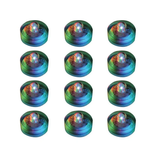 Submersible Battery-Operated LED Lights Set of 12 -Color-Changing