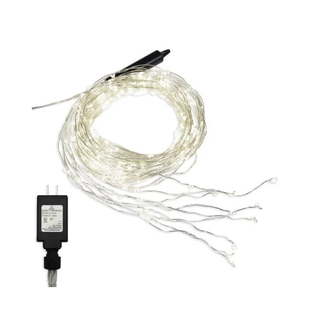 Electric Multi-Strand LED Fairy String Lights - White