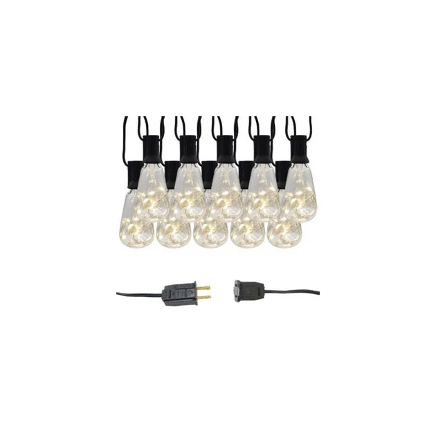 Electric Eddison String Lights Filled with Soft White Fairy Lights