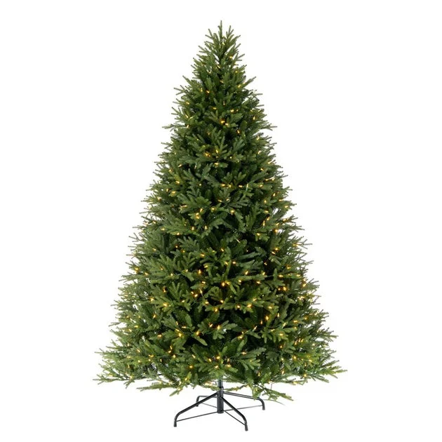 9' x 67" Pre-Lit Tiffany Fraser Fir Artificial Christmas Tree with Dura-Lit LED Warm White Mini Lights