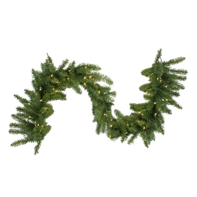 25' x 18" Pre-Lit Buffalo Fir Commercial Christmas Garland