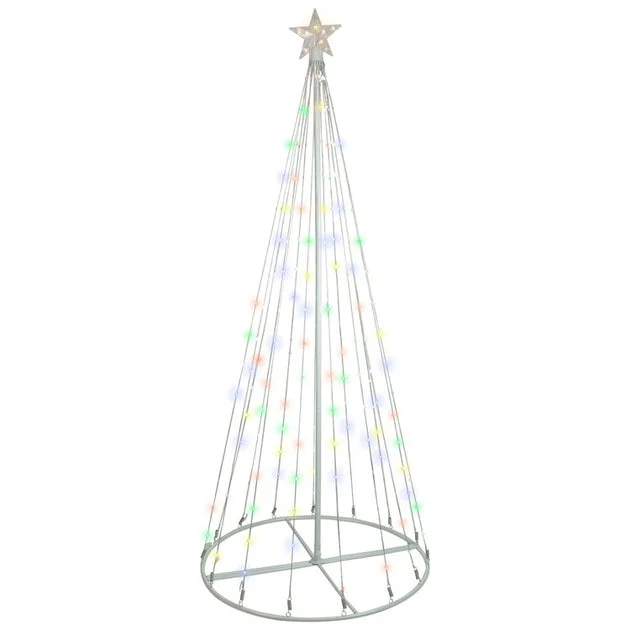 6" LED Lighted Color Changing Multiple Function Outdoor Christmas Cone Tree