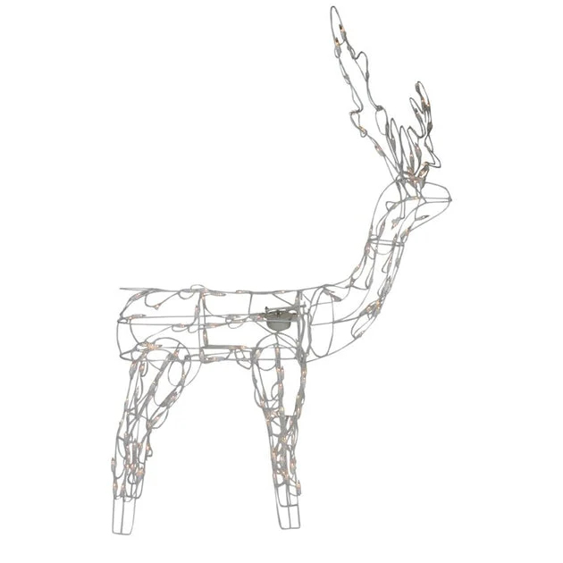48" Lighted Standing and Animated Outdoor Christmas Reindeer