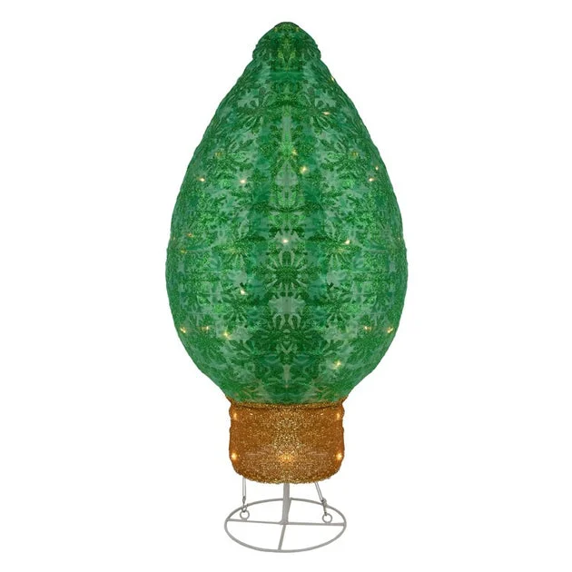 32" LED Lighted Retro Bulb Outdoor Christmas Decoration