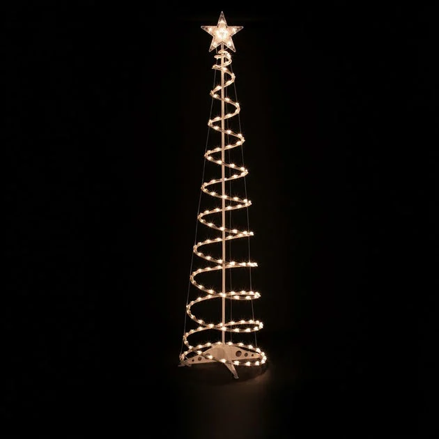 6' Pre-Lit Spiral Christmas Tree with Clear Lights