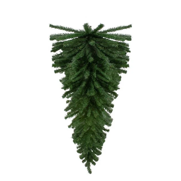 48" Unlit Canadian Pine Christmas Teardrop Swag