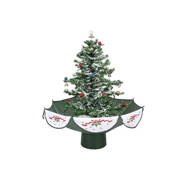 2.5' Pre-Lit Musical Snowing Artificial Christmas Tree with White LED Lights