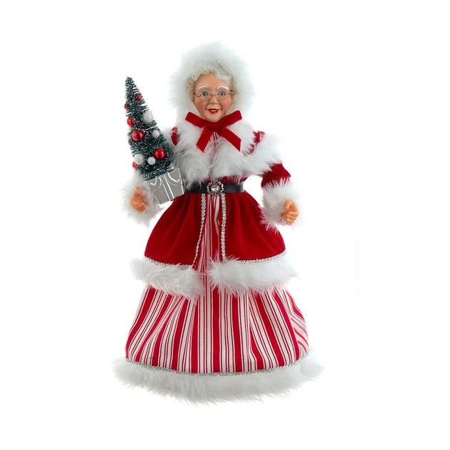 17.25" Kringle Klaus Peppermint Mrs. Claus