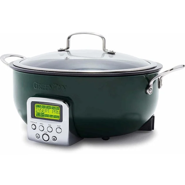 Elite Essential 6-Quart Ceramic Nonstick Smart Skillet - Ponderosa Pine
